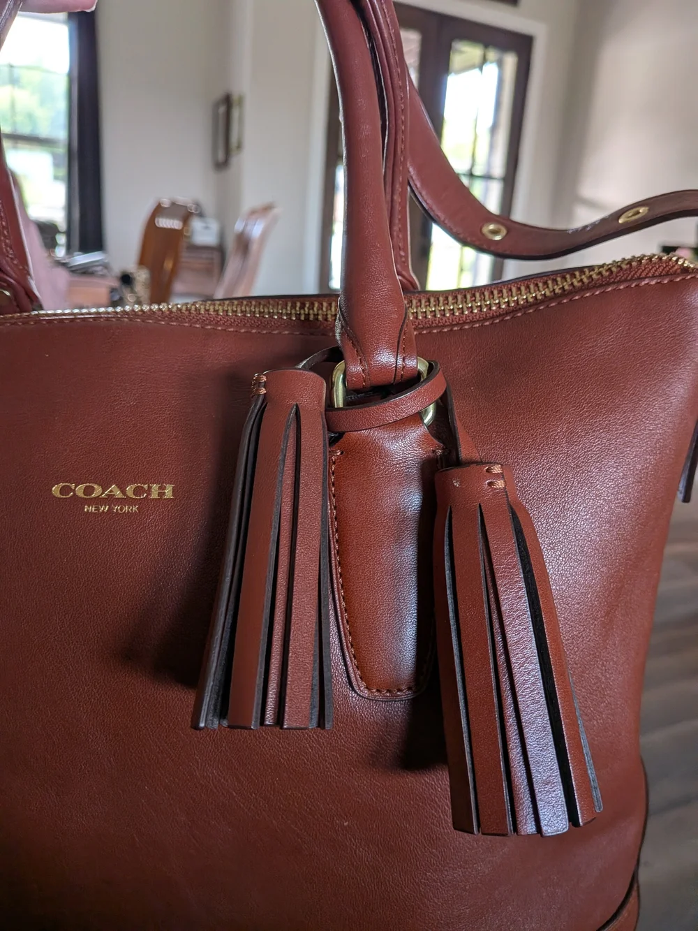 Coach Legacy Cognac Leather Rory Satchel (M1220-19892)_4